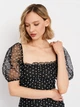 Платье короткое летнее женское H&M 0898437 34 Черное (SZ2000215059938) - изображение 4