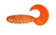 Силиконовый твистер для микроджига Fox 5,5см Fluffy #010 (orange gold) (съедобный, 8шт) - изображение 2