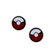 Силіконові накладки на стіки Red Pokemon Ball для Nintendo Switch (2шт.) [376412115] - зображення 1