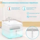 Питьевой фонтан для кошек и собак NPET WF020WH 3L с фильтром и подсветкой Прозрачный (00851) - изображение 4