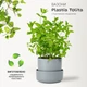 Вазон із піддоном Plastia Tolita 16 см Сірий (1707281620R) - изображение 2