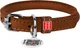 Ошейник для собак кожаный Collar WAUDOG Soft с QR паспортом, круглый, XS, Д 8 мм, Дл 25-33 см (22326) - изображение 1