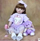 Силіконова Колекційна Лялька Реборн Reborn ( Вінілова дівчинка Doll Maya ) Висота 60 см - изображение 1