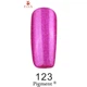 Гель-лак F.O.X Gel Polish Gold Pigment 123 фуксия с перламутром и микроблеском 12 мл - изображение 2