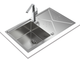Мойка кухонная Teka - BROOKLYN 50 1B D 115100022 - изображение 4