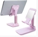 Универсальный держатель подставка Folding desktop phone stand для мобильного телефона розовая - изображение 3