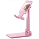 Универсальный держатель подставка Folding desktop phone stand для мобильного телефона розовая - изображение 4