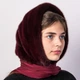 Женский норковый капор на голову Меховой Стиль Ракушка Марсала (002/U) - изображение 1