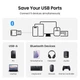 Адаптер UGREEN CM591 Bluetooth 5.3 Black (90225) - зображення 7