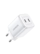 Сетевое зарядное устройство UGREEN CD294 2xUSB-C Nexode 45W PD3.0 QC4.0 White (15327) - изображение 1