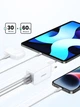 Сетевое зарядное устройство UGREEN CD244 USB+2xUSB-C 65W QC4.0 PD3.0 GaN Tech White (15334) - изображение 5