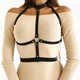 Портупея Dragonfly на грудь эко-кожа женская Черная xs-xxl LB-056 - изображение 4