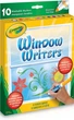 Набор маркеров для стекла и окон Crayola Washable Window Markers 10 штук (56-9704) - изображение 1