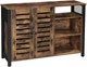 Комод у стилі loft KidsbunkBed 114,01 x 35,01 x 75,1 см колір чорний коричневий - зображення 1