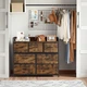 Комод у стилі loft з ящиками з тканини KidsbunkBed 98 x 28,5 x 85 см колір чорний коричневий -COPY- - зображення 2