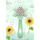 Генератор мыльных пузырей Sunflower Bubble Toy, в виде подсолнуха, зеленый - изображение 2