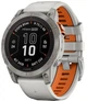 Смарт-часы Garmin Fenix 7 Pro Sapphire Solar Titanium w. Fog Gray/Ember O. Band (010-02777-20/21) - изображение 1