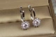 Серьги Xuping Jewelry хризантема 1.7 см серебристые - изображение 1