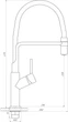 Смеситель-кран кухонный GLOBUS LUX Denver Flex GDF-32-10-01 - изображение 5