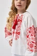 Вишиванка для дівчинки MEREZHKA Орнамент червоний розмір 146 - изображение 9