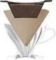Пуровер воронка v60 02 Hario для приготовления фильтр кофе, с многоразовым фильтром, керамика, Белый, 400 мл - изображение 4