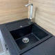 Кухонная мойка ADAMANT Fortis 610х495x200 Черный-03 с сифоном Nova - изображение 6