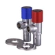 Комплект кранов угловых керамика Solomon Exclusive 1/2″X1/2″ 9889 Red/Blue (комплект 2шт.) 000025175 - изображение 2