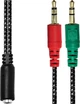 Переходник XoKo AC-007 4pin 3.5 мм F - 2 x 3pin 3.5 мм (XOKO AC-007) - изображение 2