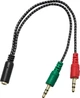 Переходник XoKo AC-007 4pin 3.5 мм F - 2 x 3pin 3.5 мм (XOKO AC-007) - изображение 1