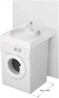 Раковина PAA Claro Grande 60x75 KICLAGRSIF/00 + кронштейни + сифон біла - зображення 3