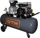Компресор GTM ресивер 100 л 400/300 л/хв 2.2 кВт 10 бар 220 В 2 циліндри (KCH2070B-100L) - изображение 1