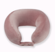 Ортопедическая дорожная подушка-бублик под шею Travel Pillow от Correct Shape, чехол велюр, цвет Розовый, 28х27,5х14 см - изображение 1