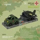 Набір авто Tigres Kid Cars Військовий на планшетці З шт (39997) - зображення 2