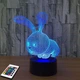 3D світильник з пультом та акумулятором 3D Lamp Заєць (LP-2770) - зображення 8