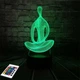 3D светильник с пультом и аккумулятором 3D Lamp Йога (LP-3000) - изображение 6