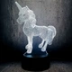 3D светильник с пультом и аккумулятором 3D Lamp Единорог (LP-17832) - изображение 5