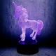 3D светильник с пультом и аккумулятором 3D Lamp Единорог (LP-17832) - изображение 7