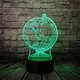 3D світильник з пультом та акумулятором 3D Lamp Глобус (LP-17765) - зображення 2