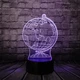 3D світильник з пультом та акумулятором 3D Lamp Глобус (LP-17765) - зображення 6
