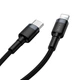 Кабель Baseus Cafule Type-C - Lightning PD 1м CATLKLF-G1 Black-Grey (Cafule_C-L) - зображення 5