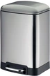 Ведро с педалью Kela Davino 6 л Brushed metal (4025457229985) - изображение 1