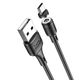 Кабель HOCO X52 USB to Micro 2.4A, 1m, PVC, PVC connectors, magnetic, Black - изображение 3