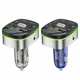 FM-трансмиттер модулятор + АЗУ 2USB порта, AUX, Crystal transparent discovery edition FM Transmitter, Hoco (6931474789082) - изображение 2