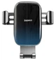 Автодержатель в авто для мобильных на дефлектор Glaze Gravity Car Mount Black, Baseus (SUYL-LG01) - изображение 2