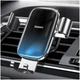 Автодержатель в авто для мобильных на дефлектор Glaze Gravity Car Mount Black, Baseus (SUYL-LG01) - изображение 6
