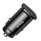 Автомобільний зарядний пристрій з швидкою зарядкою USB + Type-C Car Charger (30W PD3.0 QC4.0+ SCP ) Black, Baseus (CCALL-AS01) - зображення 2