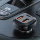 Автомобильное зарядное устройство на 2 USB + выход Type-C B9 66W(2USB-A+USB-C) three port metal car charger, Acefast (6974316281726) - изображение 3