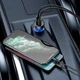 Зарядное устройство с быстрой зарядкой для телефона в автомобиль USB + Type-C Digital Display Car Charger 65W, Baseus (CCKX-C0A) - изображение 5