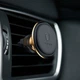 Автодержатель в авто для мобильных магнитный на дефлектор Air Vent Car Mount Gold с клипсой для кабеля, Baseus (SUGX-A0V) - изображение 3