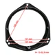 Проставки под динамики 165 мм / 6.5" ACV 271230-05 для автомобилей Opel, BMW, Mecedes, Nissan, Renault, Fiat - изображение 5